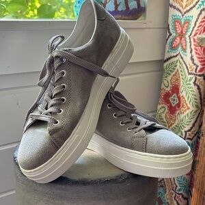 Rieker Gray Suede Women's Sneakers, Size 41, like new